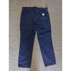 Carhartt Relaxed Fit Work Pants 38x32 Navy Blue Utility Carpenter Pants